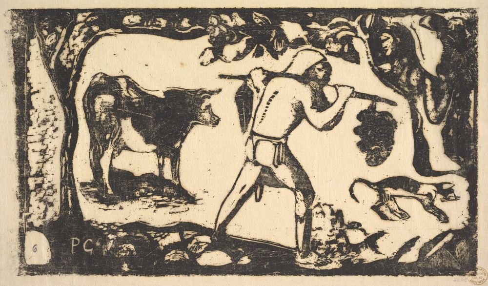 Paul Gauguin, Tahitian Carrying Bananas