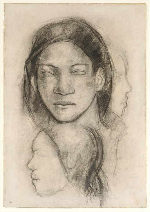 Paul Gauguin, Tahitian Faces (Frontal View and Profiles)