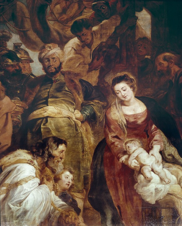Peter Paul Rubens, Anbetung der Könige (Christentum,Religion,Barock,Neues Testament,Bibel,Anbetung Der Könige,Niederländische Kunst)