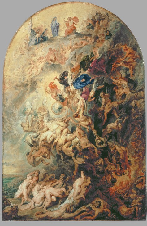 Peter Paul Rubens, Das Kleine Jüngste Gericht (Christentum,Flämische Kunst,Religion,Barock,Neues Testament,Bibel,Teufel,Christus Als Weltenrichter,Jüngstes Gericht,Verdammte,Hölle,Apokalypse,Niederländische Kunst,Höllensturz)