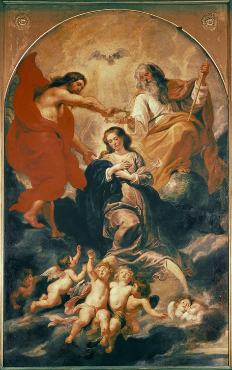 Peter Paul Rubens, Marienkrönung (Flämische Kunst,Krönung,Religion,Barock,Marienkrönung,Marienleben,Gottvater,Dreifaltigkeit,Niederländische Kunst)