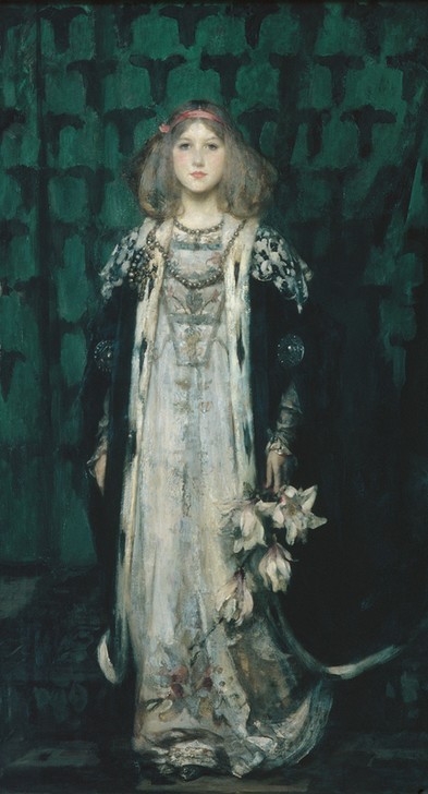 James Jebusa Shannon, Magnolie (Frau,Mädchen,Portrait,Magnolie,Umhang)