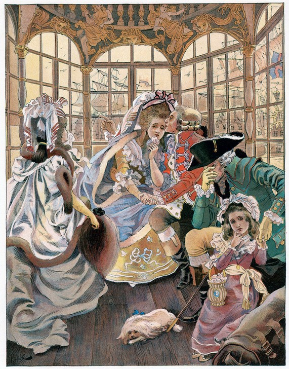 Ferdinand Bac, Unbekannt (AUSWANDERER, FENSTER, FRAU, HAFEN, MANN, LITHOGRAPH, SCHIFF, TRANSPORT, HUT, ANGST, AUFSTAND, GEPÄCK, TAG, BACH, KLEID, DAME, PANORAMA, WARNUNG, FARBE)