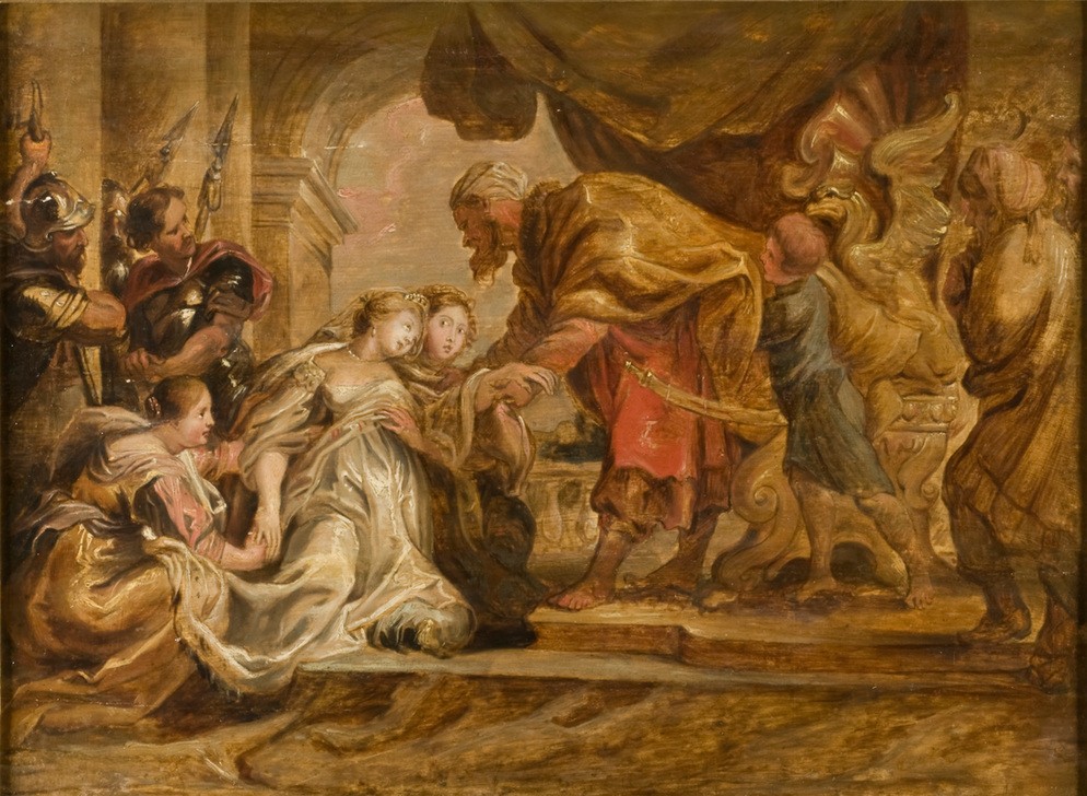 Peter Paul Rubens, Esther vor Ahasver (Flämische Kunst,König,Kunst,Ohnmacht,Barock,Altes Testament,Bibel,Niederländische Kunst,Audienz (Begriff),Esther Vor Ahasver)