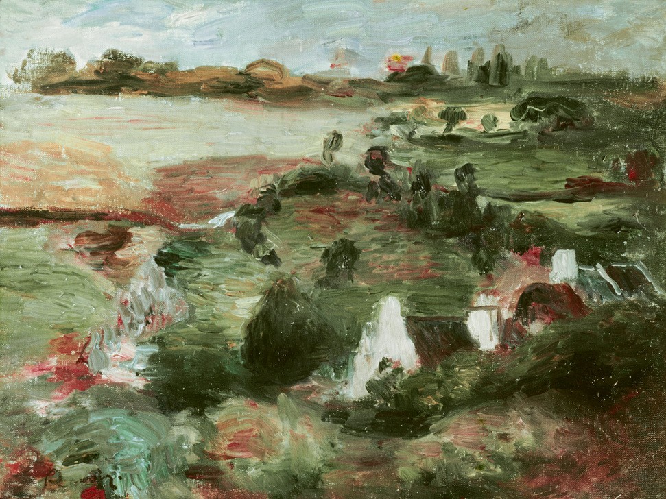 Pierre-Auguste Renoir, Paysage de Bretagne (Bauernhaus,Haus,Kunst,Landschaft,Impressionismus,Französische Kunst)