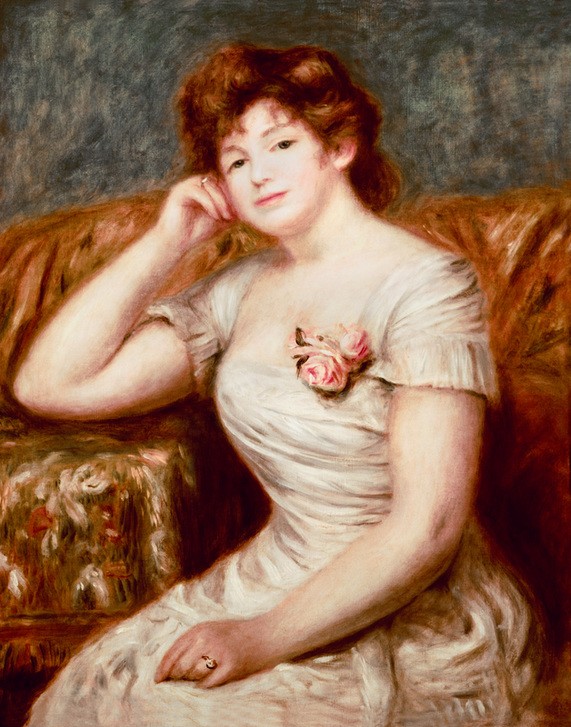 Pierre-Auguste Renoir, Madame Adrien Mithouard (Frau,Mensch,Impressionismus,Portrait,Französische Kunst)