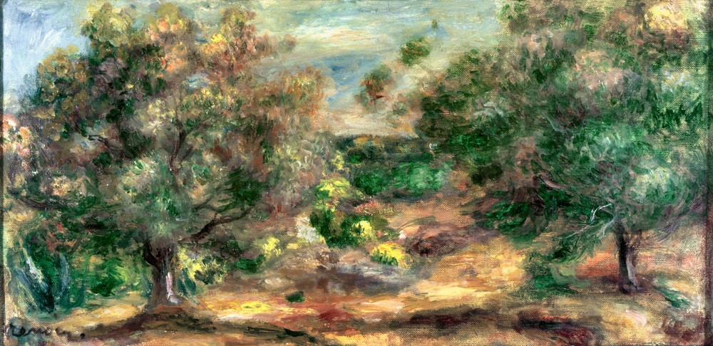 Pierre-Auguste Renoir, Les oliviers (Kunst,Landschaft,Impressionismus,Baum,Französische Kunst,Olivenbaum)