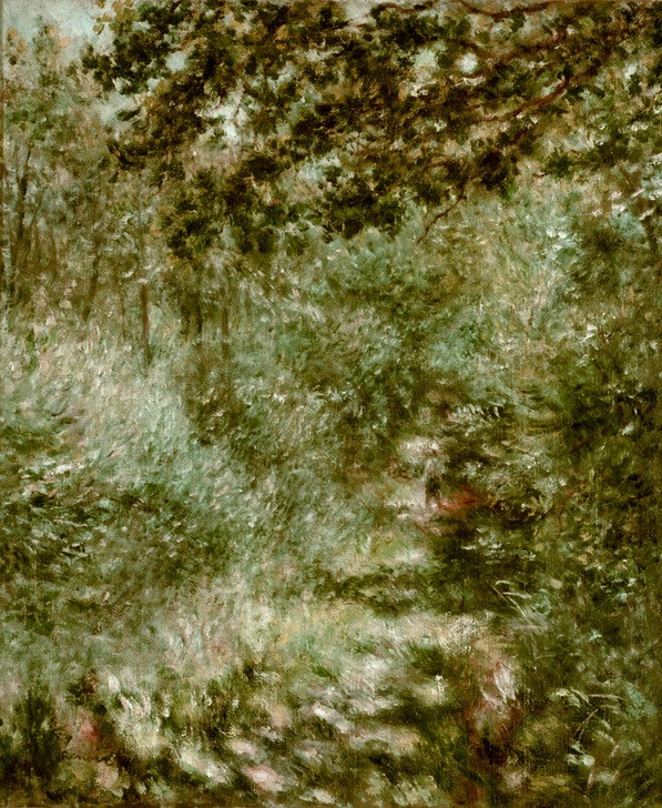 Pierre-Auguste Renoir, Sous-bois (Kunst,Landschaft,Spaziergang,Wald,Impressionismus,Baum,Französische Kunst)