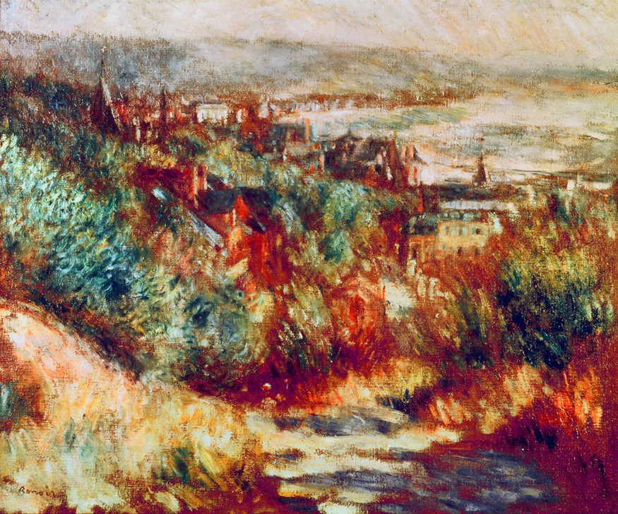 Pierre-Auguste Renoir, Trouville (Küste,Kunst,Landschaft,Impressionismus,Baum,Französische Kunst)