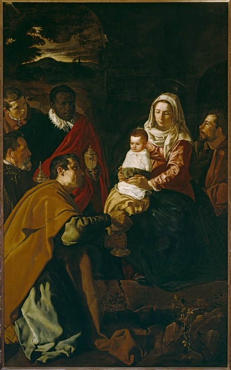 Diego Rodriguez de Silva y Velasquez, Die Anbetung der Könige (Christentum,Religion,Barock,Neues Testament,Bibel,Anbetung Der Könige,Heilige Drei Könige (Neues Testament),Spanische Kunst,Kindheit Jesu)