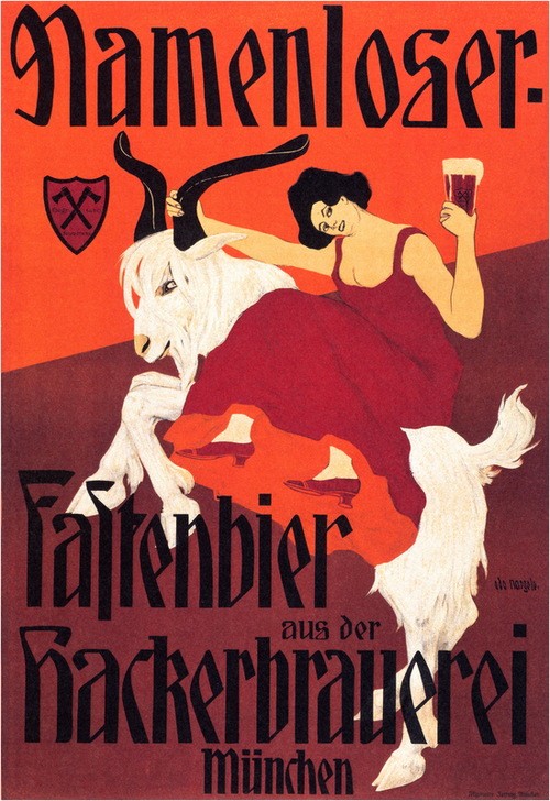 Unbekannt, Unbekannt (ALKOHOL, BIER, FRAU, GLAS, PLAKAT, TRINKEN)