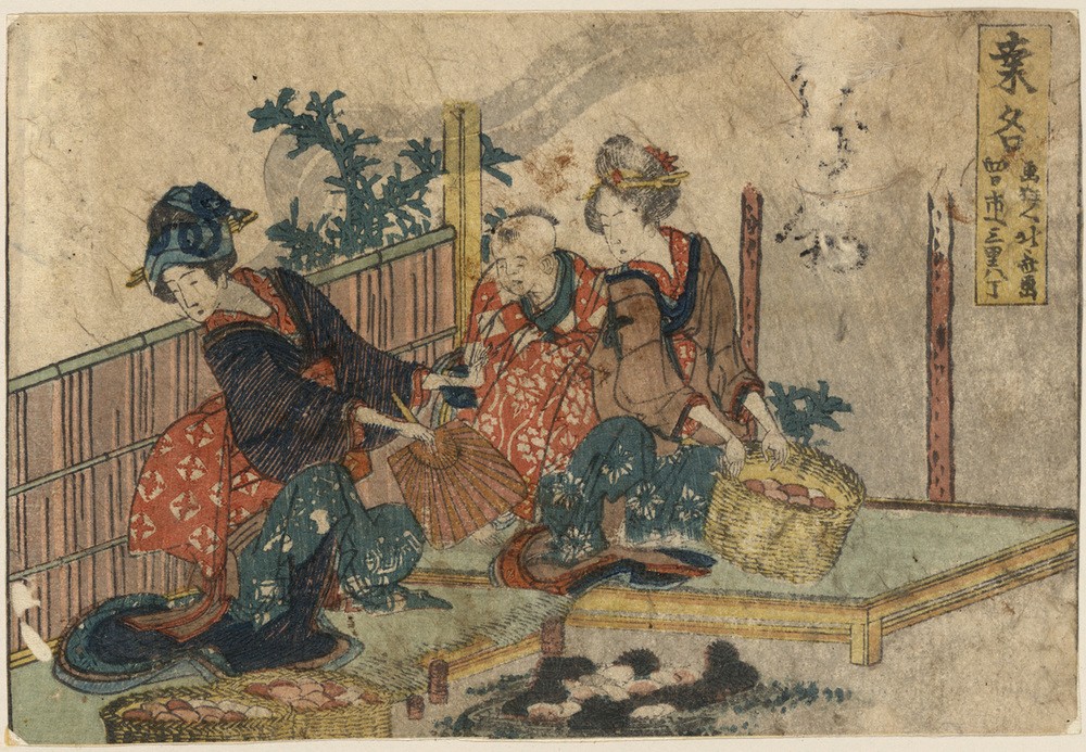 Katsushika Hokusai, Kuwana (Frau,Kunst,Völkerkunde,Japanische Kunst)