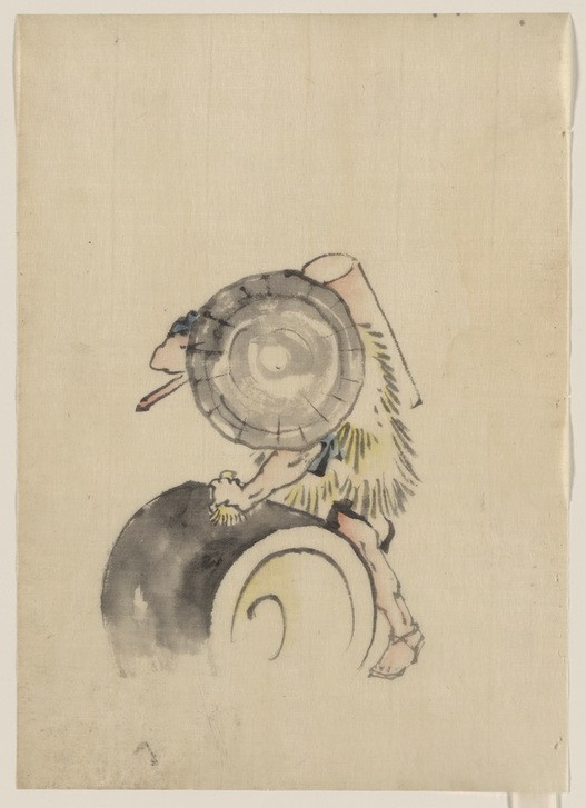 Katsushika Hokusai, Sketch (Kunst,Mann,Völkerkunde,Japanische Kunst,Tonne)