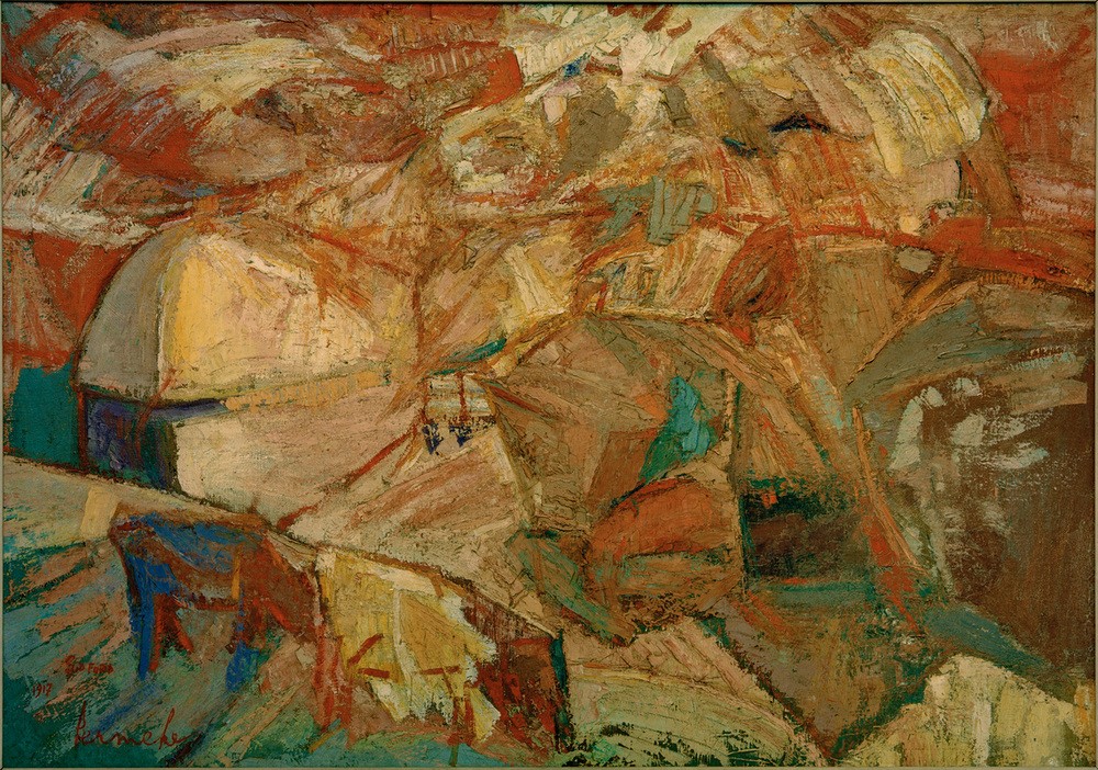 Constant Permeke, Ernte in Devonshire (ERNTE, LANDSCHAFT, Getreide,  LANDWIRTSCHAFT,  Expressionismus, Wunschgröße, Klassische Moderne, Wohnzimmer)