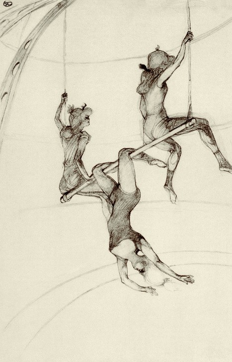 Henri de Toulouse-Lautrec, Das fliegende Trapez (Artist,Fahrendes Volk,Gesellschaft,Kunst,Zirkus (Theater),Akrobat,Französische Kunst,Trapez,Akrobatin,Artistin)
