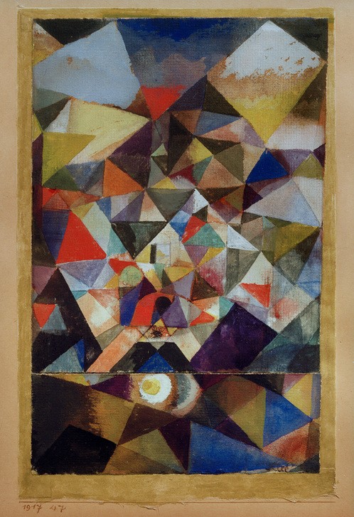 Paul Klee, Mit dem Ei (Bauhaus,Deutsche Kunst,Geometrie,Kunst,Nahrungsmittel,Kubismus,Expressionismus,Geometrisch,Der Blaue Reiter,Abstrakte Kunst,Ei,Schweizerische Kunst,Deutscher Künstlerbund,Dreieck,Abstraktion,Viereck,Form,Rahmen,Farben,Formen,Muster)