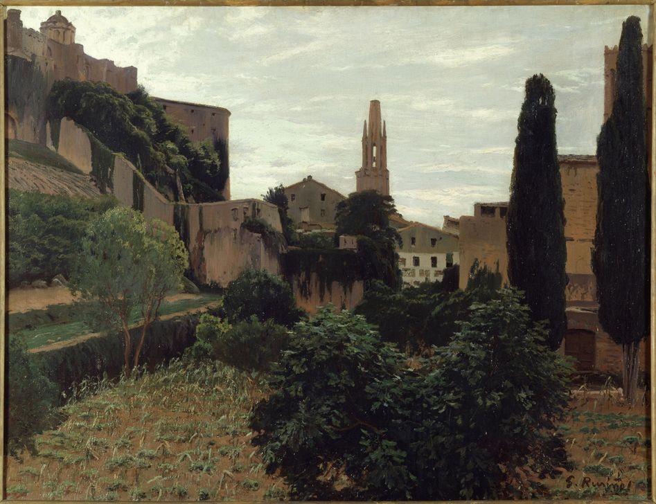 Santiago Rusinol, Girona, III (Stadt,Spanische Kunst,Ansicht,Katalanische Kunst,Malen)