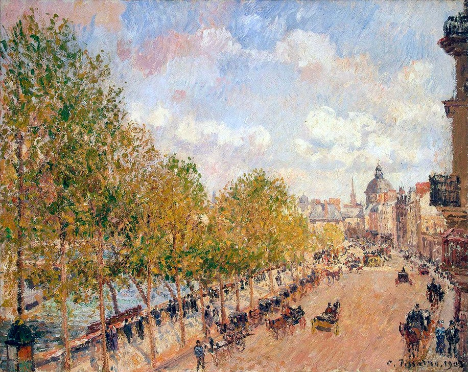 Camille Pissarro, Quai Malaquais, Sunny Afternoon