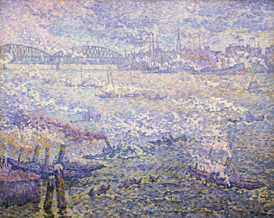 Paul Signac, Rotterdam. Les Fumées (Impressionismus)
