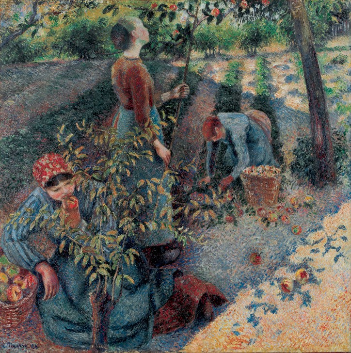 Camille Pissaro, Apple Picking, 1886 (Impressionismus,Genre)