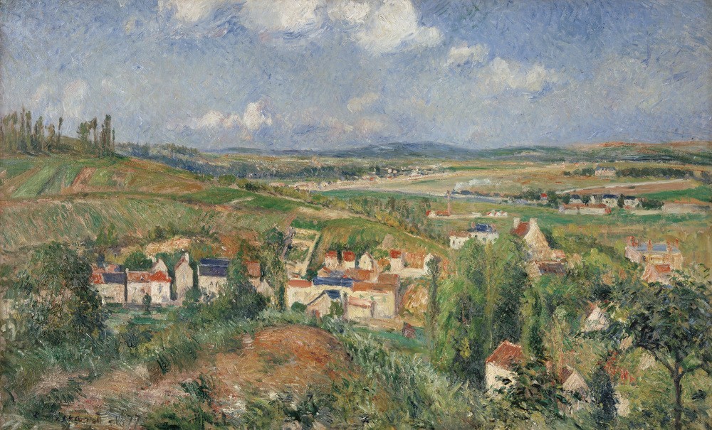 Camille Pissaro, L'Hermitage in Summer, Pontoise (Landschaft,Impressionismus)