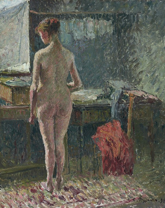 Camille Pissaro, Nude woman in interior, 1895 (Impressionismus,Genre)