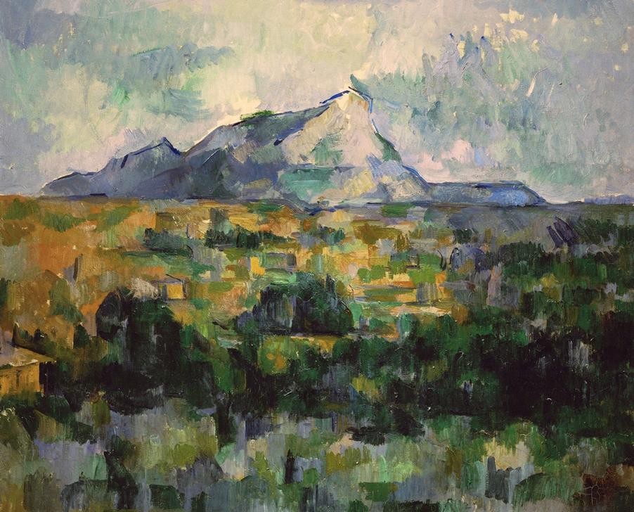 Paul Cézanne, La Montagne Sainte-Victoire (Gebirge,Kunst,Landschaft,Impressionismus,Französische Kunst,Berg)