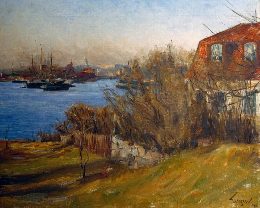 Eugen, Prinz von Schweden, Das “Alte Haus” vor Stockholm (Haus,Kunst,Landschaft,Schiff,Impressionismus,Schwedische Kunst,Schären,Ausschnitt,Schifffahrt)
