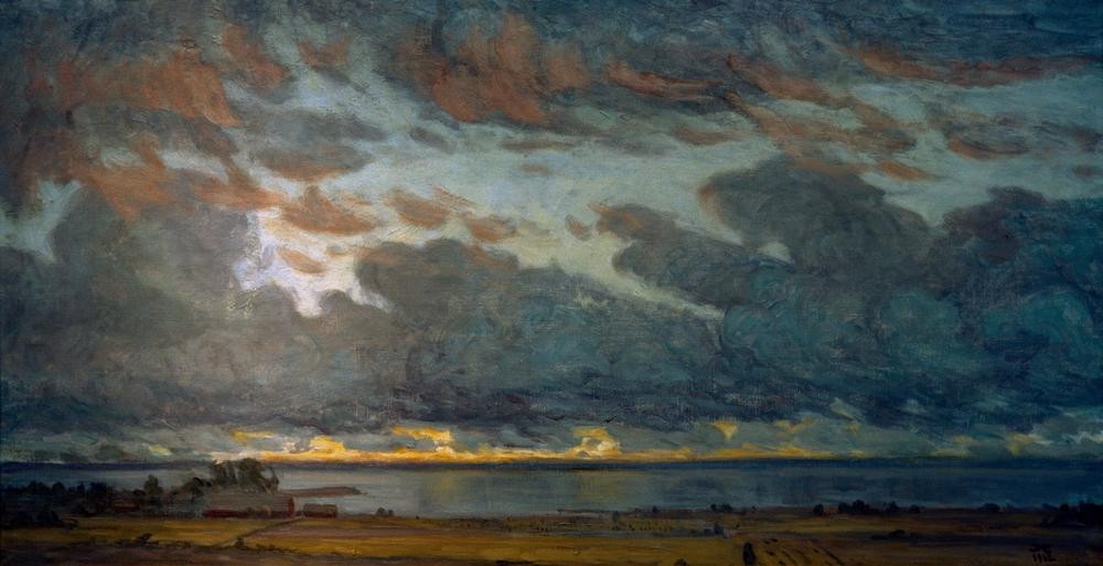 Eugen, Prinz von Schweden, Jagande skyar (Himmel (Natur),Kunst,Landschaft,Wolke,Schwedische Kunst,Wetterumschwung,Blau,Wolkenbild)