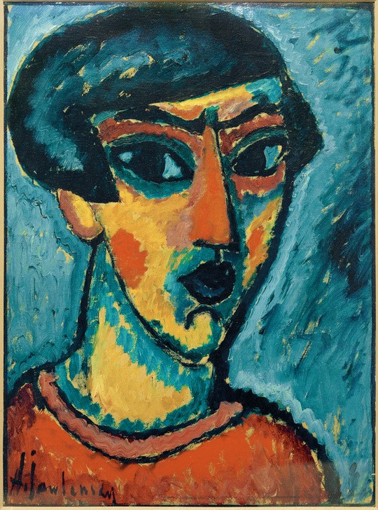 Alexej von Jawlensky, Kopf in Blau  (Mensch und Gesellschaft)