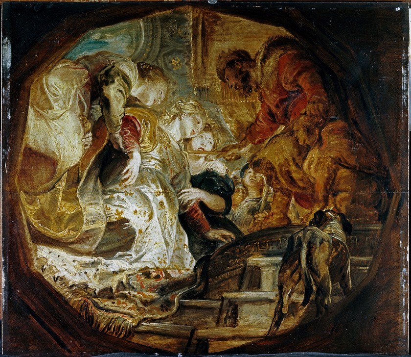 Peter Paul Rubens, Esther vor Ahasver (Flämische Kunst,König,Kunst,Ohnmacht,Barock,Altes Testament,Bibel,Zepter,Niederländische Kunst,Audienz (Begriff),Esther Vor Ahasver)