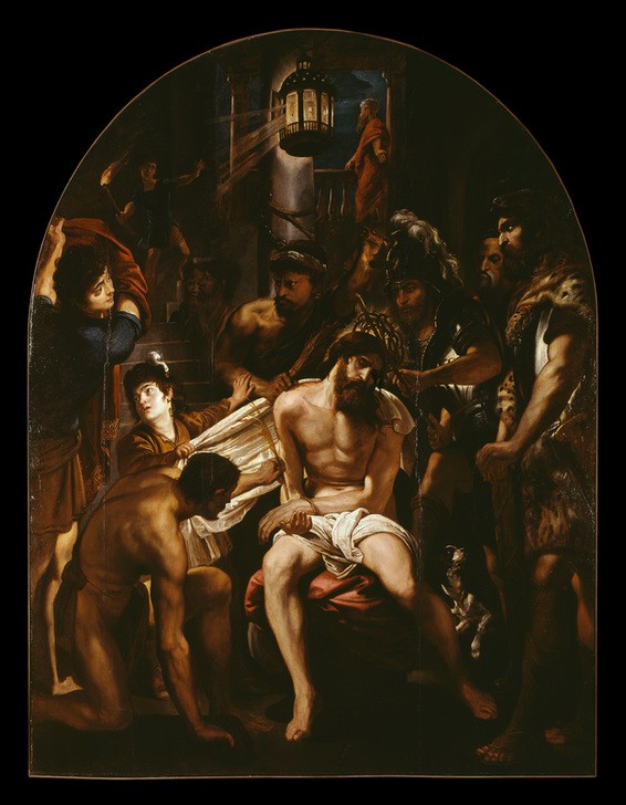 Peter Paul Rubens, Die Dornenkrönung (Christentum,Flämische Kunst,Kunst,Laterne,Religion,Spott,Barock,Neues Testament,Bibel,Dornenkrönung,Niederländische Kunst,Geisselung,Christi Verspottung,Passion Christi)