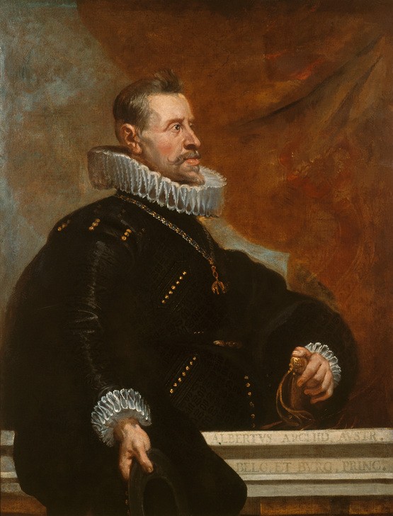 Peter Paul Rubens, Erzherzog Albrecht VII. (Erzherzog,Flämische Kunst,Geschichte,Kunst,Mann,Barock,Portrait,Halskrause,Niederländische Kunst,Kragen,Halbfigur,Person,Generalgouverneur,Statthalter,Radkragen)