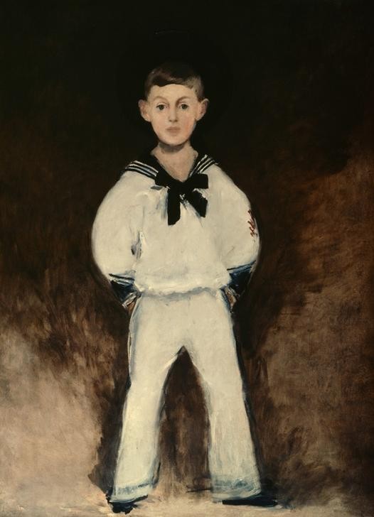 Edouard Manet, Portrait d’Henry Bernstein, enfant (Kindermode,Kind,Kunst,Literatur,Schriftsteller,Matrosenanzug,Portrait,Französische Kunst,Berühmte Als Kind,Knabe,Privatsammlung,Ganzfigurig)