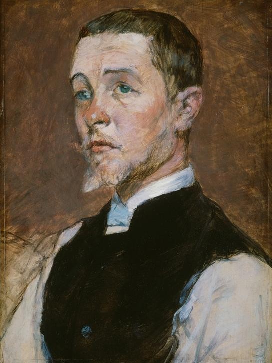 Henri de Toulouse-Lautrec, Bildnis René Greniers (Künstler,Kunst,Maler (Künstler),Mann,Portrait,Französische Kunst,Kopf,Person)