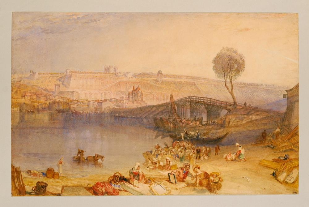 JOSEPH MALLORD WILLIAM TURNER, View of the castle of St. Germain-en-Laye (Schloss)