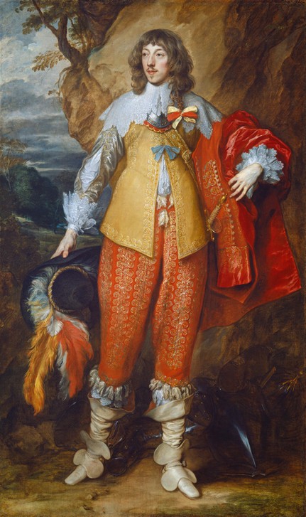 Anthonis van Dyck, Henri II de Lorraine (Herzog, Mann, Adel, höfisch, Prunk, Persönlichkeiten,  Herrenmode, Federhut, Edelmann,  Landschaft, Barock, Klassiker, Wunschgröße, Wohnzimmer)