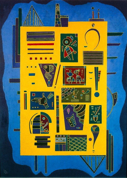 Wassily Kandinsky, Ein Konglomerat (Bauhaus, Abstrakte Kunst, Russische Kunst, Abstraktion, geometrische Formen, Muster,  Wohnzimmer, Treppenhaus, Wunschgröße, bunt)