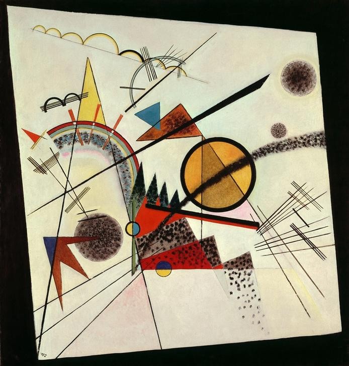 Wassily Kandinsky, Im schwarzen Viereck (Bauhaus,Geometrie,Kunst,Expressionismus,Geometrisch,Der Blaue Reiter,Abstrakte Kunst,Russische Kunst,Kreis,Monogramm,Abstraktion,Viereck,Form,Farbigkeit,Farbe)