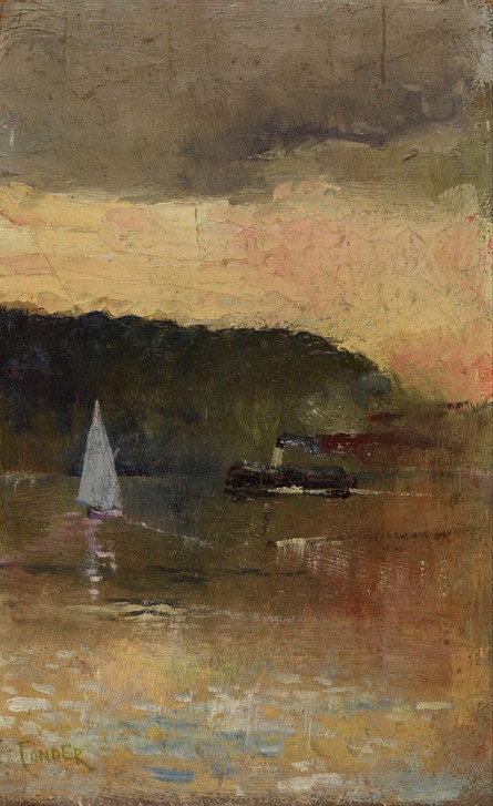 Charles Conder, Sunset, Sydney Harbour (Impressionismus, Wunschgröße, Klassiker, Malerei, Wohnzimmer)
