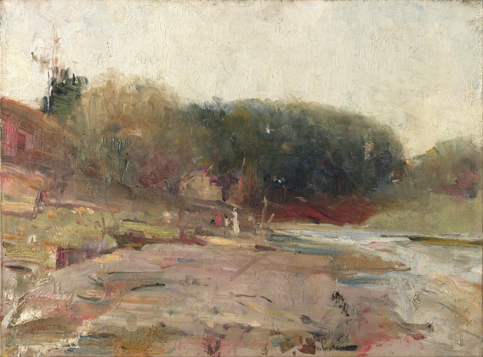 Charles Conder, On the River Yarra, near Heidelberg, Victoria (Impressionismus, Wunschgröße, Klassiker, Malerei, Wohnzimmer)