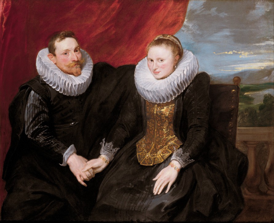 Anthonis van Dyck, A married couple (Ehepaar,Flämische Kunst,Barock,Niederländische Kunst,Handhalten)