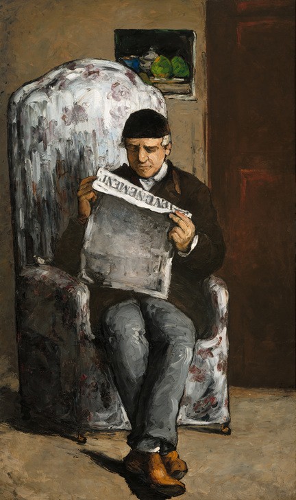 Paul Cézanne, The Artist’s Father, Reading “L’Événement”, 1866 (Kunst)