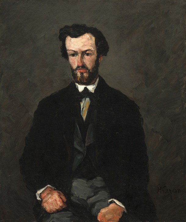 Paul Cézanne, Antony Valabrègue, 1866 (Portrait, Persönlichkeiten, Mann, Schriftsteller, Kunstkritiker,  Impressionismus, Wunschgröße, Wohnzimmer, Treppenhaus, Klassiker,)