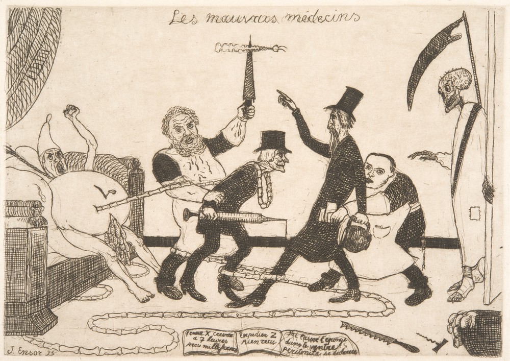 James Ensor, The Bad Doctors, 1895 (Kunst)