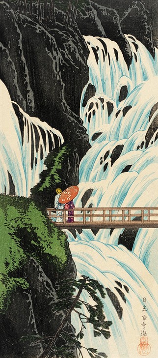 Takahashi Hiroaki, Shiragumo Wasserfall von Nikko 