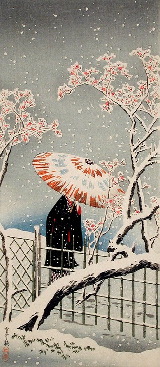 Takahashi Hiroaki, Pflaumenbaum im Schnee 