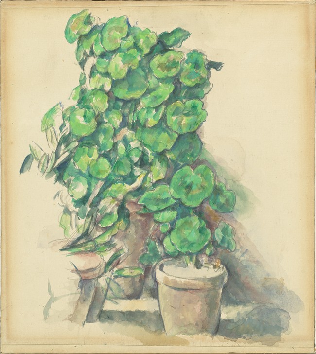 Paul Cézanne, Geraniums, 1888/1890 (Kunst)