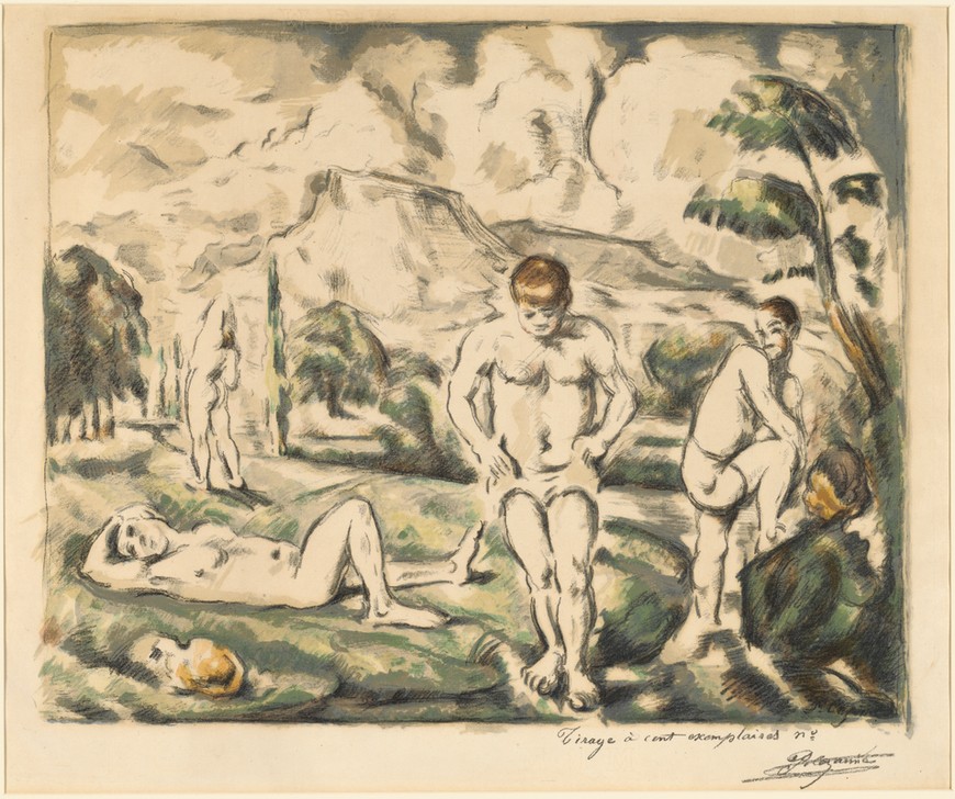 Paul Cézanne, The Bathers (Large Plate), 1896–1897 (Kunst)