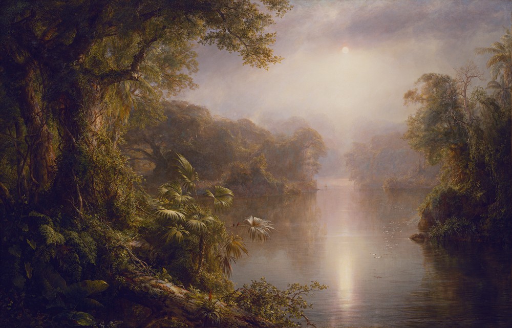 Frederic Edwin Church, El Rio de Luz (The River of Light), 1877 (Kunst)